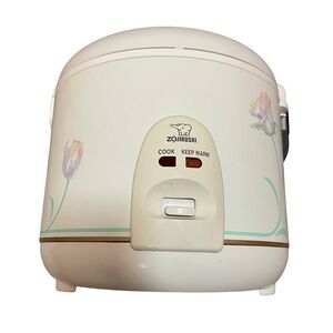 Zojirushi NS‎ RNC18 Rice Cooker Warmer 120V 700W AC Made in Korea White Floral